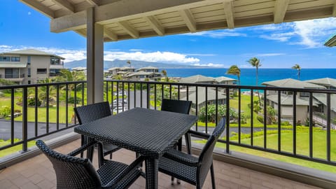 Kapalua Bay Villas #31B1 - Ocean & Molokai View Dining Lanai - Parrish Maui
