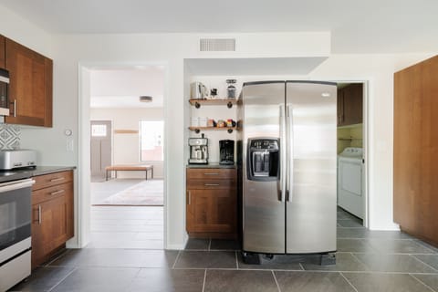 kitchen will full coffee station