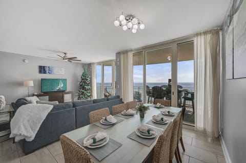 This beautifully remodeled and decorated home features stunning views of the Gulf of Mexico and Panama City Beach through floor to ceiling windows.in the living spaces and from the bedrooms!
