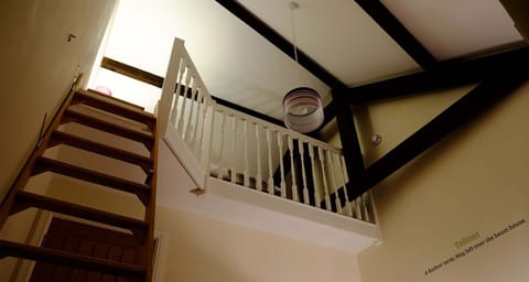 Mezzanine at Mid Wales Holiday Lets Bakehouse Apartment