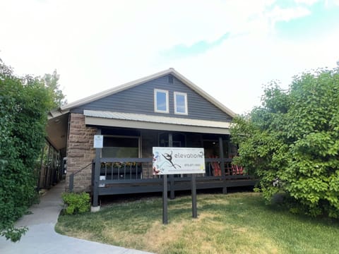 Front of house, it looks to Oak street and Howelsen Hill.