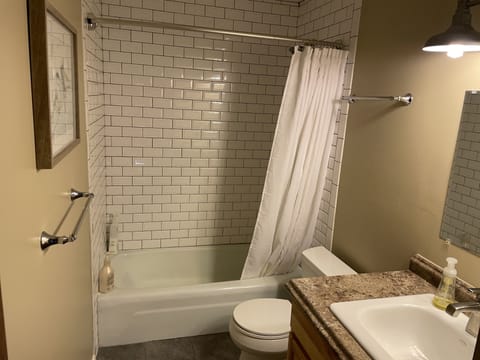 Bathroom with shower/tub. 