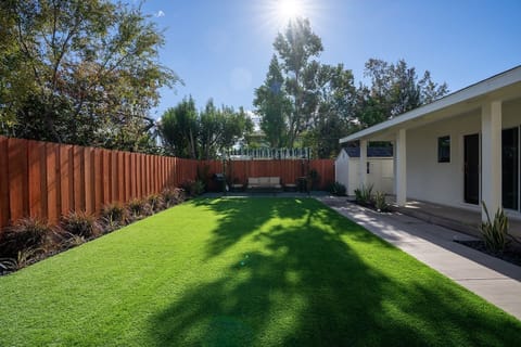 A lush green lawn perfect for relaxing.