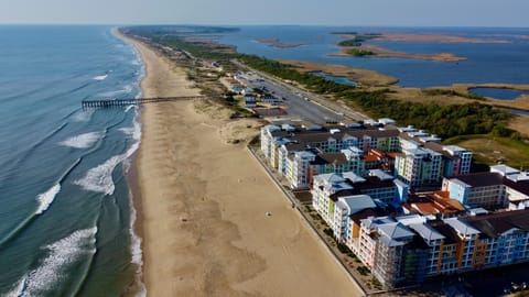 Our beautiful, spacious Sandbridge beach, where the Sanctuary condos are located
