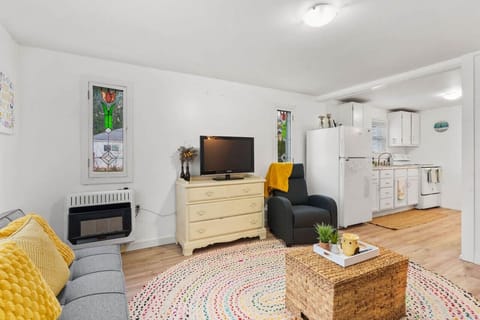 Living Room (TV equipped with Roku; Netflix and Disney + provided)