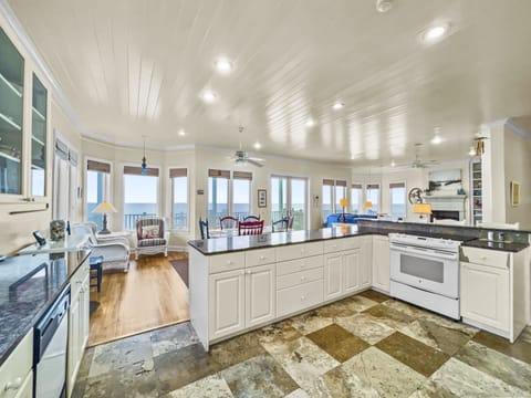 Ample space for everyone to spend time cooking and snacking in the kitchen