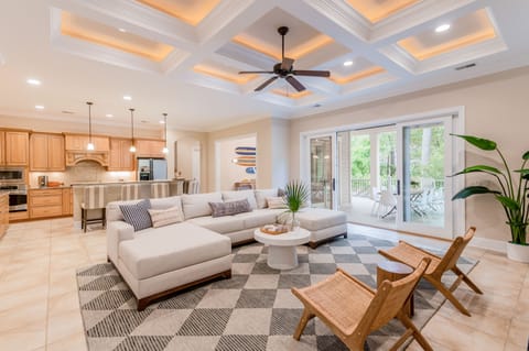 Open-concept design.