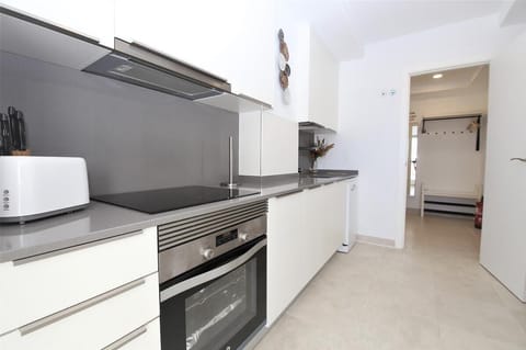 View of the modern kitchen from another angle