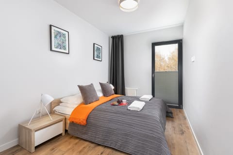 Cozy bedroom in the apartment. 