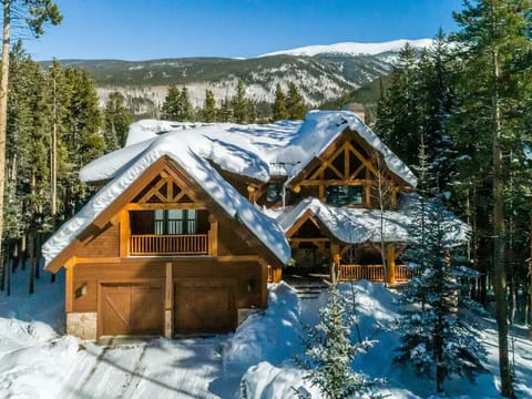 Front of home in winter
