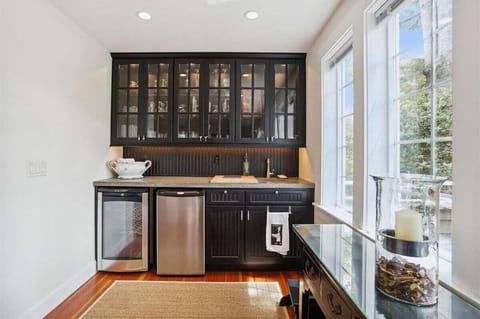Upstairs Living Area Wet Bar at Rees Cottage