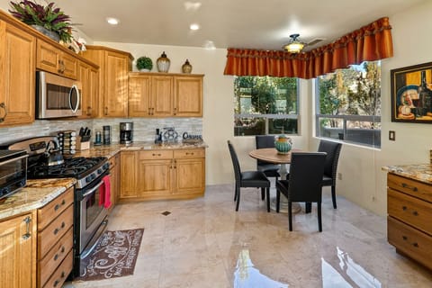 Custom hickory cabinets and gorgeous granite counters
