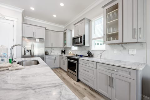 Fully stocked kitchen