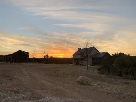 Cabin at sunset