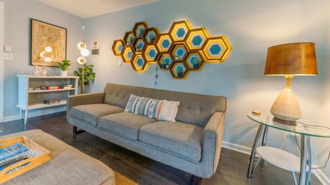Hive living room... welcome to a huge/open floor plan