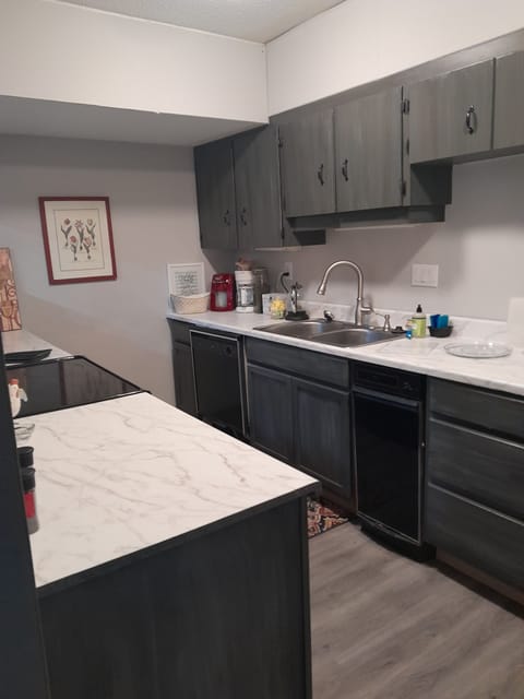 Kitchen - full stove, microwave, fridge, dishwasher, dishes/silver for a crpwd