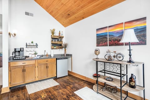 Upper level wine rack (wine not included)