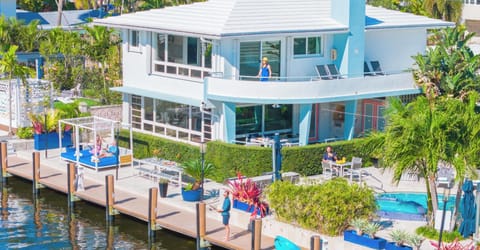 This secluded retreat consists of 6 bedrooms in 4 suites, many lounge spaces, heated pool, grilling area.