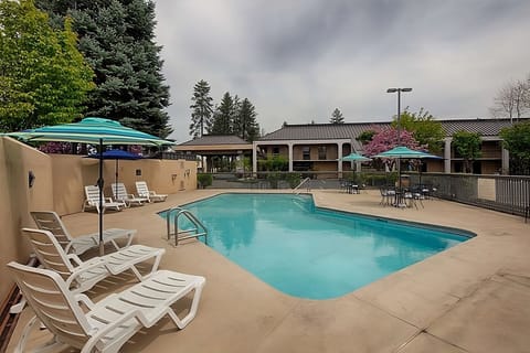 Stretch out on loungers and soak up the fresh air.