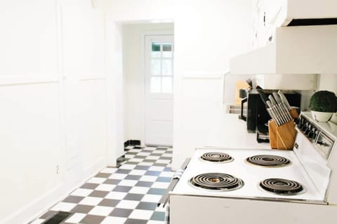 Our charming, fully stocked kitchen