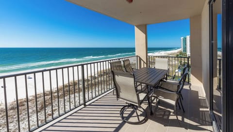 Enjoy meals or drinks on the spacious balcony while taking in the beautiful coastal views