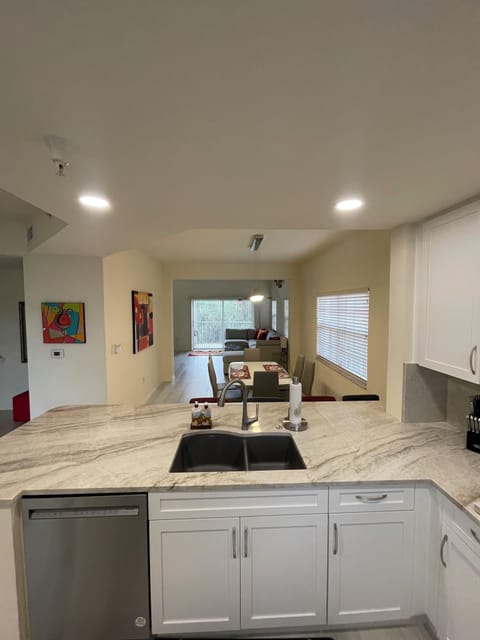 View from kitchen to main floor. Main floor