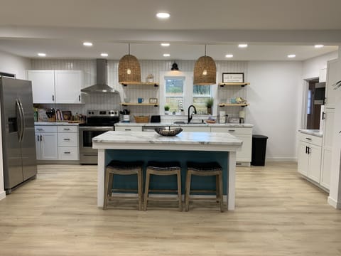 Newly remodeled kitchen- stocked with everything you need!