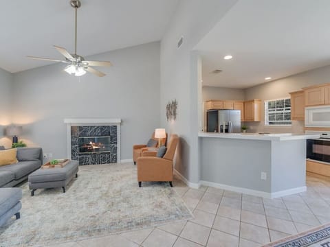 Living Room with Fireplace