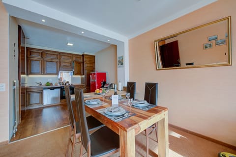 Kitchen and dining area