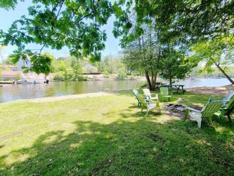 view from the front of your cottage and your own fire pit