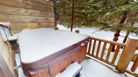 Indoors, Hot Tub, Tub, Tree, Architecture