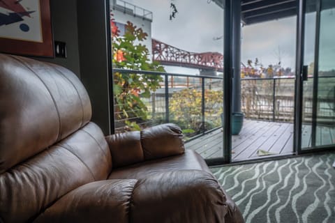 Downstair bedroom and lower balcony