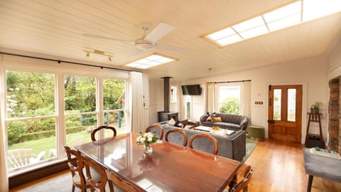 Lounge dining overlooking the beautiful gardens