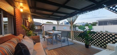 outdoor entertainment area