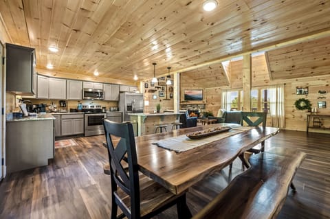 Enjoy those family meals or some evening game time around our beautiful dining table.