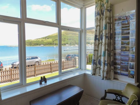 Seating area in living room with sea views | The Shieling, Lochranza, Isle of Arran