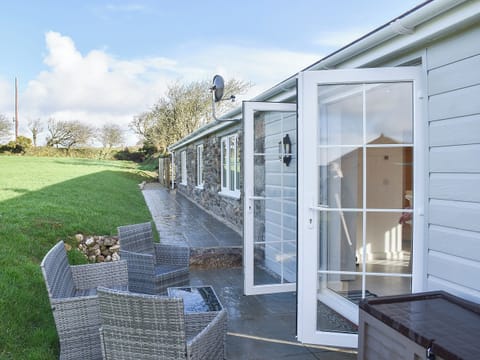 Patio | Four Burrows Bungalow, Blackwater, near St Agnes