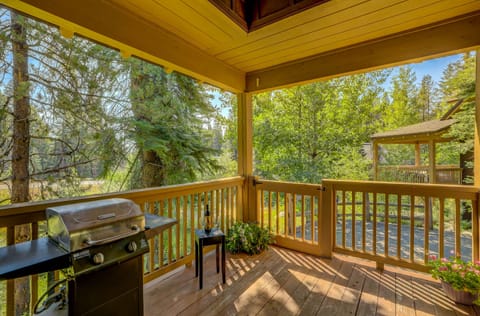 Back deck with grill