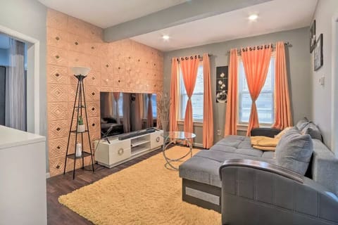 Large colorful clean tasteful Living Room