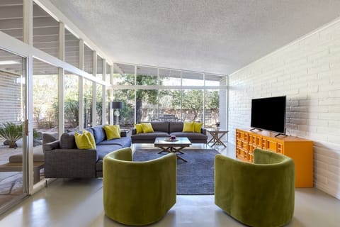 One of several sitting areas throughout this mod Tucson gem.