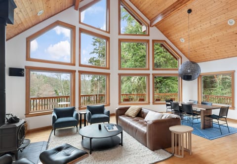 Main living area greets you off the foyer.