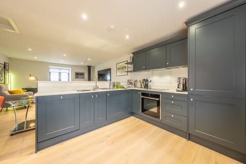 First floor: A well-equipped kitchen