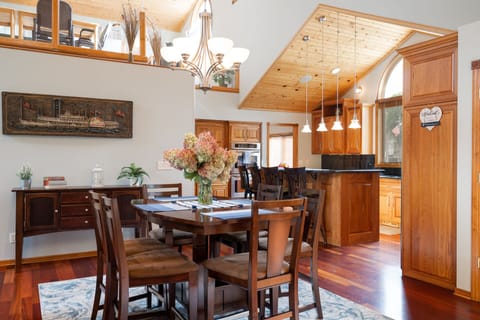Dining area in the great room.