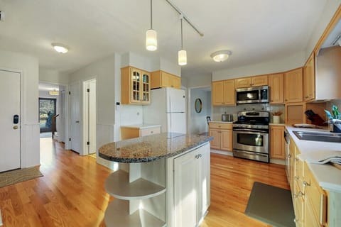 View From the Kitchen shows main hallway to the Front entrance.