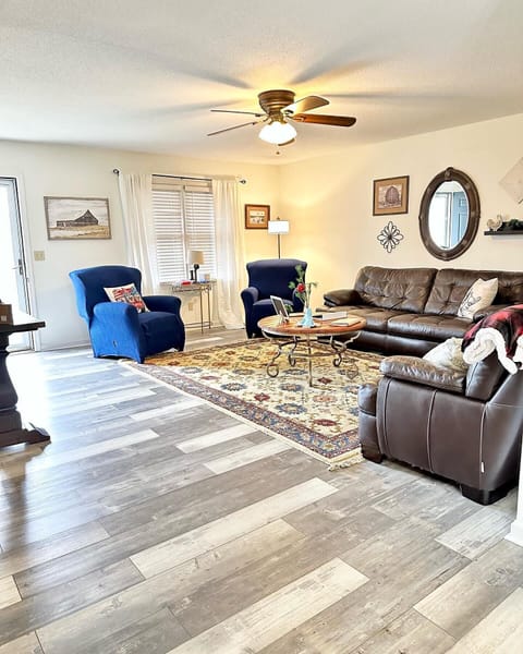 Large family room to gather for movies or games. 