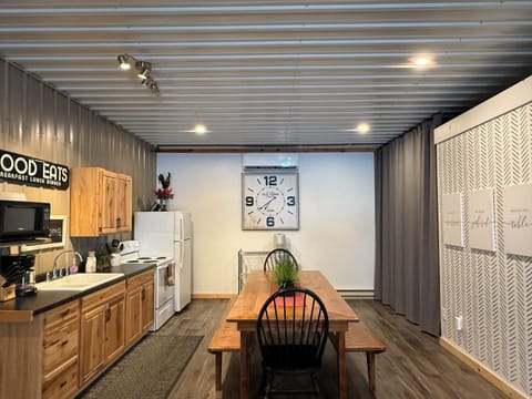 Kitchen and dining room