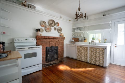 Main kitchen fully stocked and ready to prepare meals.