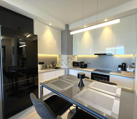 The kitchen, equipped with everything you'll need during your stay.