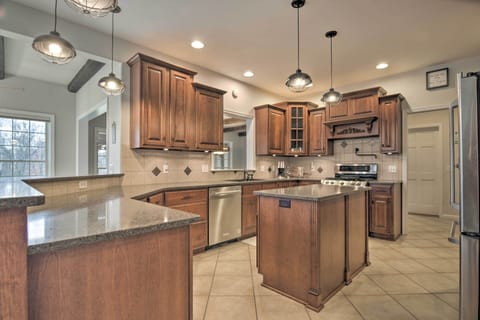 Kitchen | 1st-Floor Bedroom/Bathroom | Free WiFi | Towels/Linens