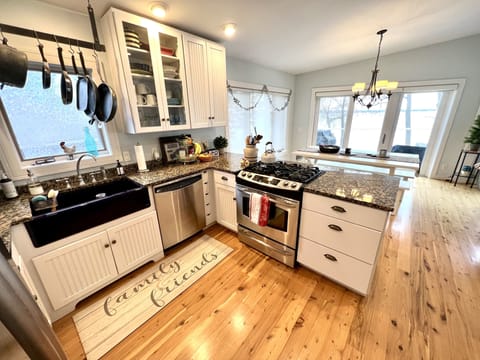 Fully stocked kitchen